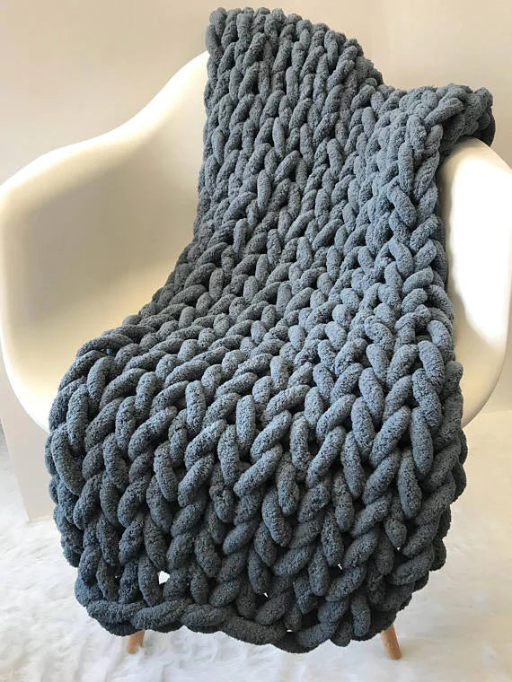 Heavy Knit Wool Comforter
