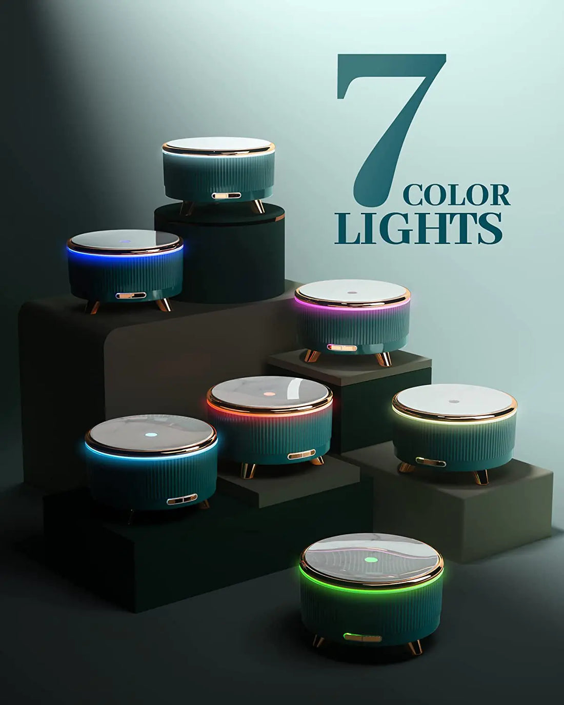 Whisper-Quiet Wood LED Oil Diffuser