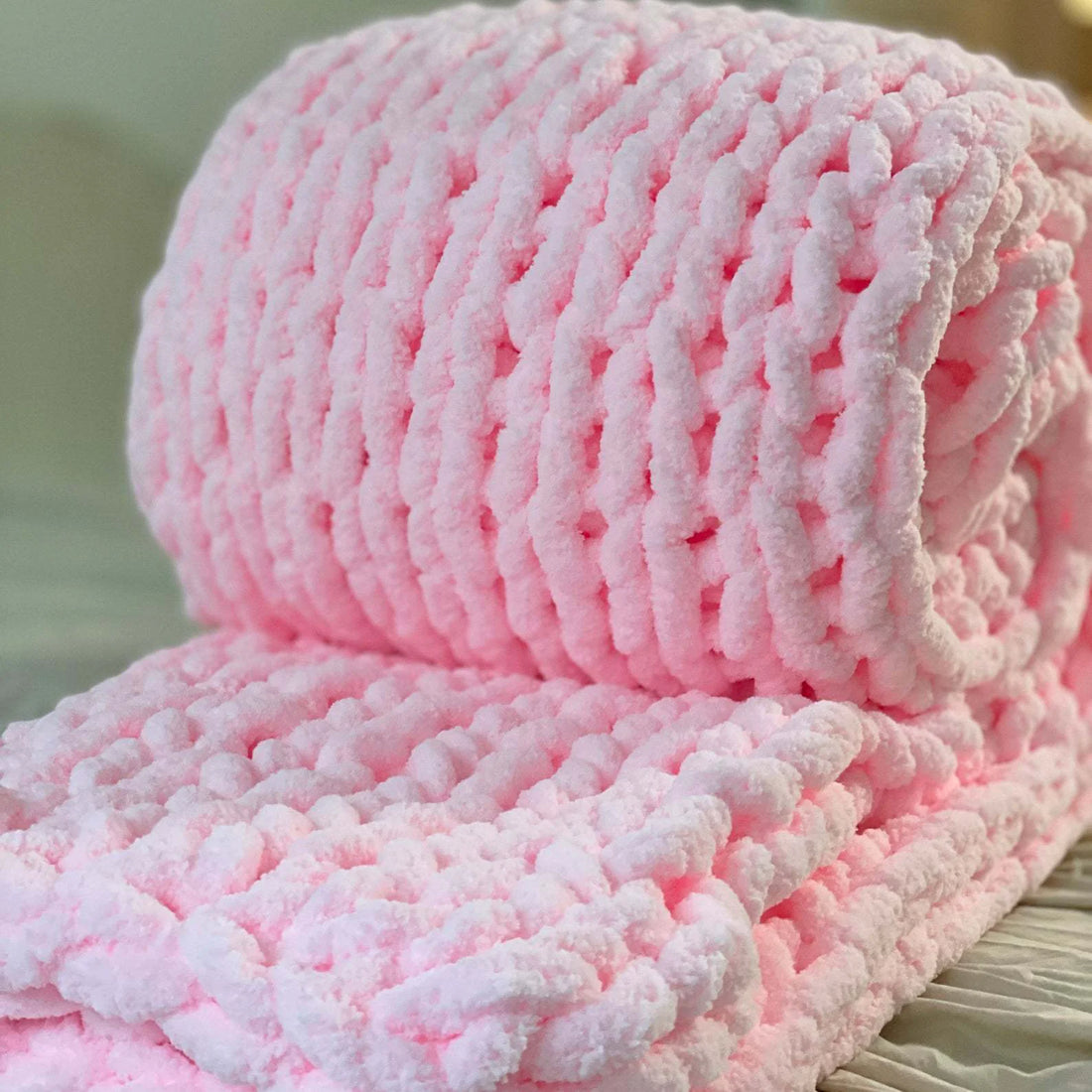 Heavy Knit Wool Comforter